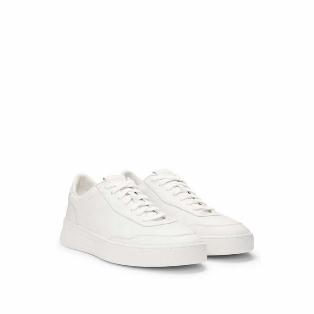 running for a way to stay ahead of the game Footbed Leather trainers with rubber outsole