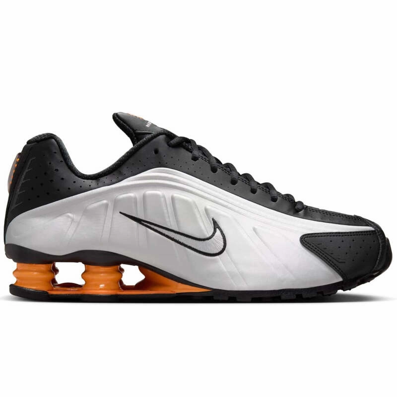 Nike Shox R4 Bright Mandarin running on treadmills unisex running
