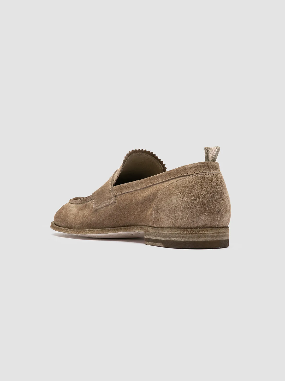 Summer Air SOLITUDE 001 - Taupe Suede Penny Loafers