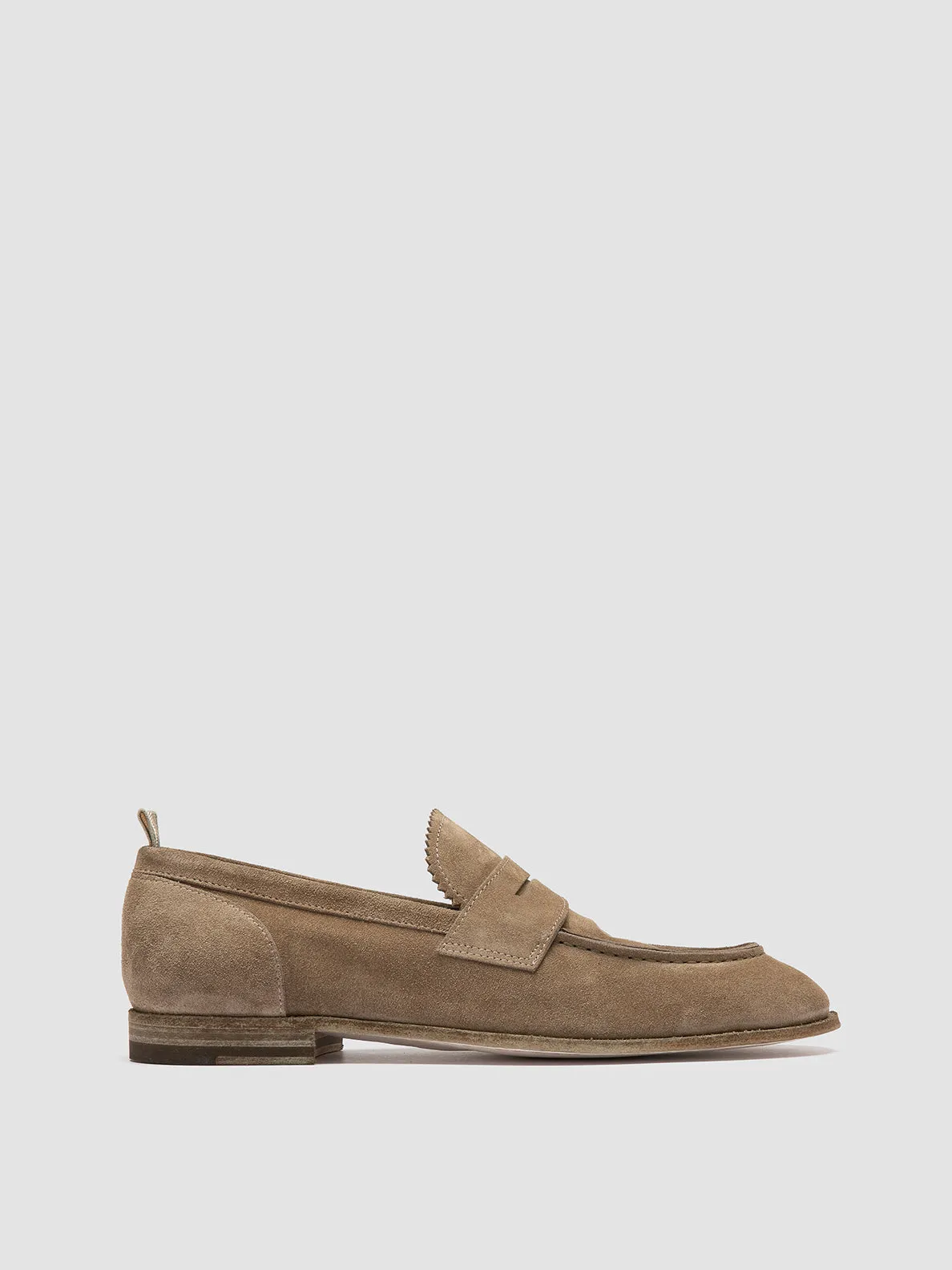 Icon Shade Camera Ready SOLITUDE 001 - Taupe Suede Penny Loafers