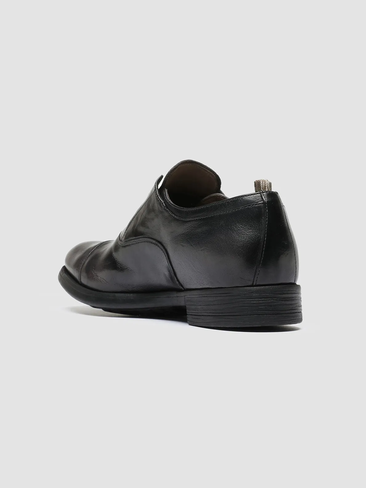 CHRONICLE 003 - Dark Grey Leather Oxford Shoes All Occasion Anti Grip