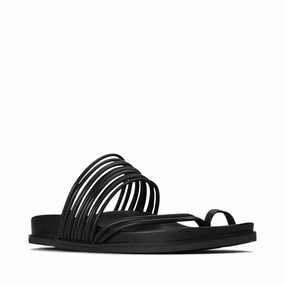 Bride Shade Travel Ready EOS Women's Carmella Toe Loop Sandal in Black