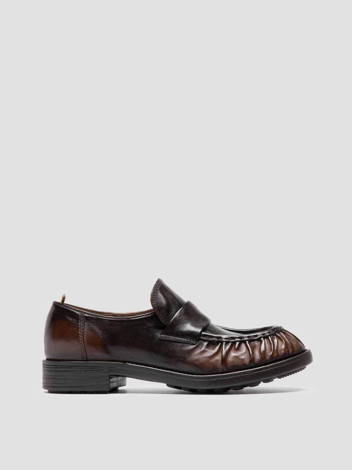 DIARY 101 - Dark Brown Leather Penny Loafers Vintage Craft