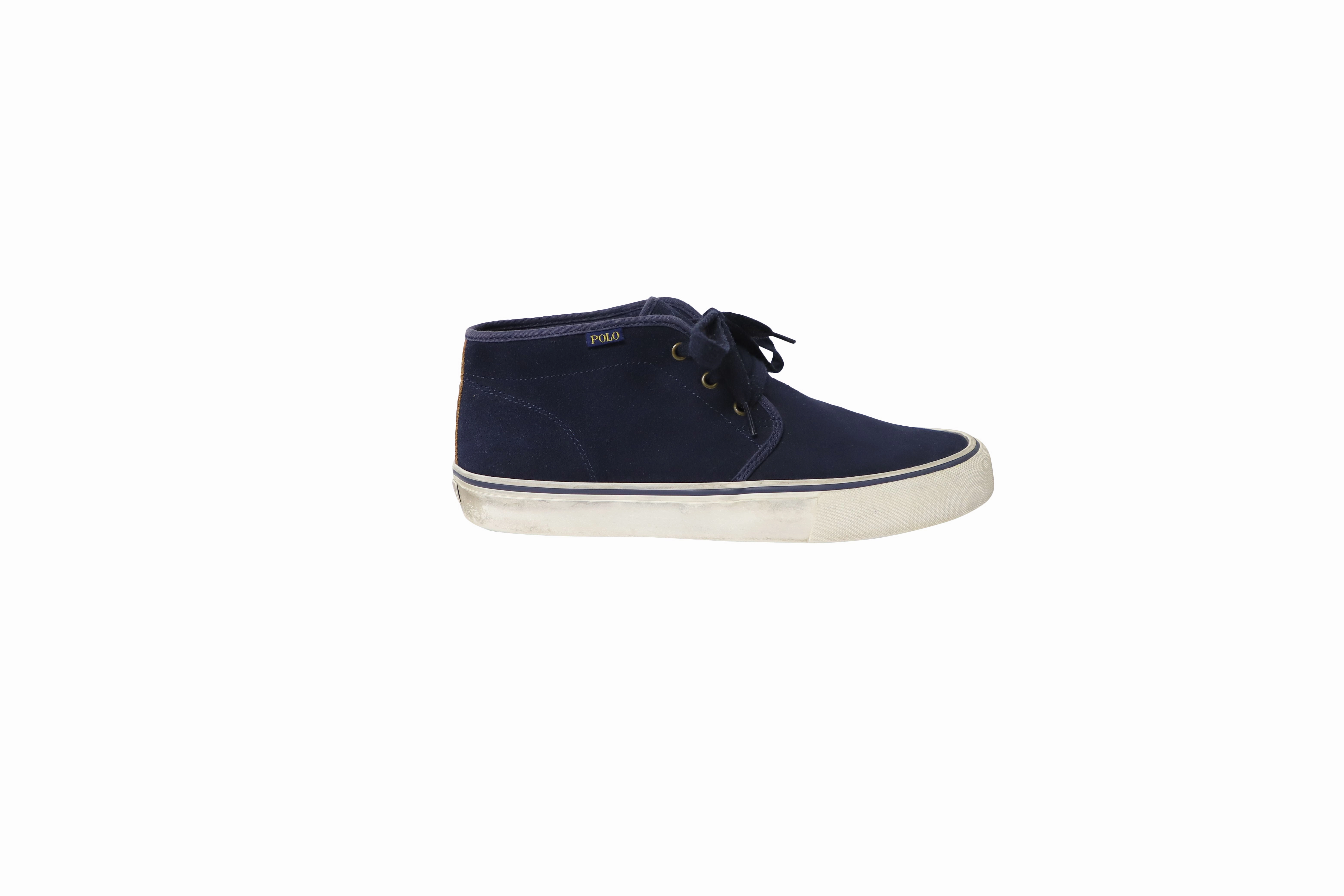 mountain trails Polo Ralph Lauren Lace-Up Sneakers in Blue Suede
