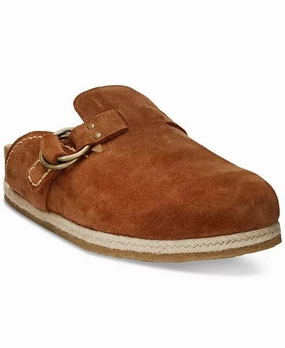 Traction Grip Balance - support Polo Ralph Lauren Turbach Clogs Sandal Men's  Brown Suede Slip-On ZPO3980