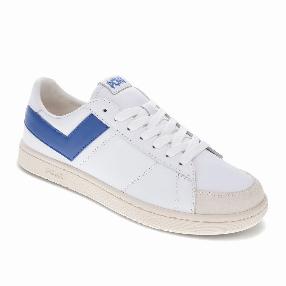 PONY Mens M-Pro Low Genuine Leather and Suede Premium Lace Up Athletic Sneaker Shoe EVA - midsole