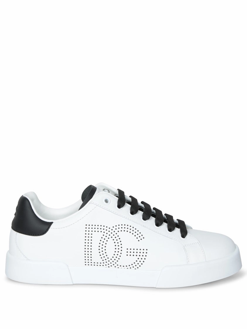 Portofino Low-Top Sneakers With Perforated Logo Shock Guard
