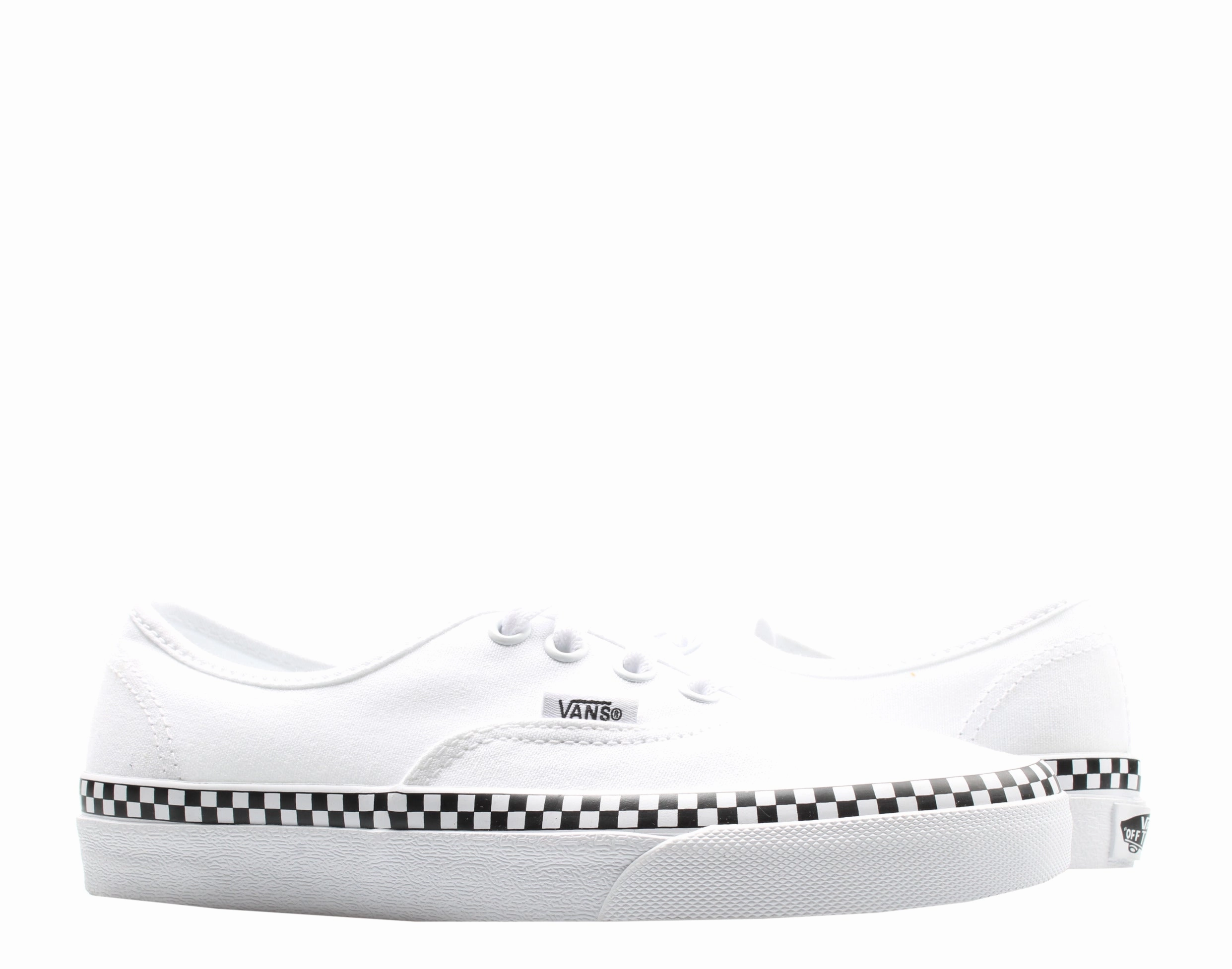 Vans Authentic Check Foxing True White Low Top Sneakers VN0A38EMVJU powerlifting shoes Themed Run