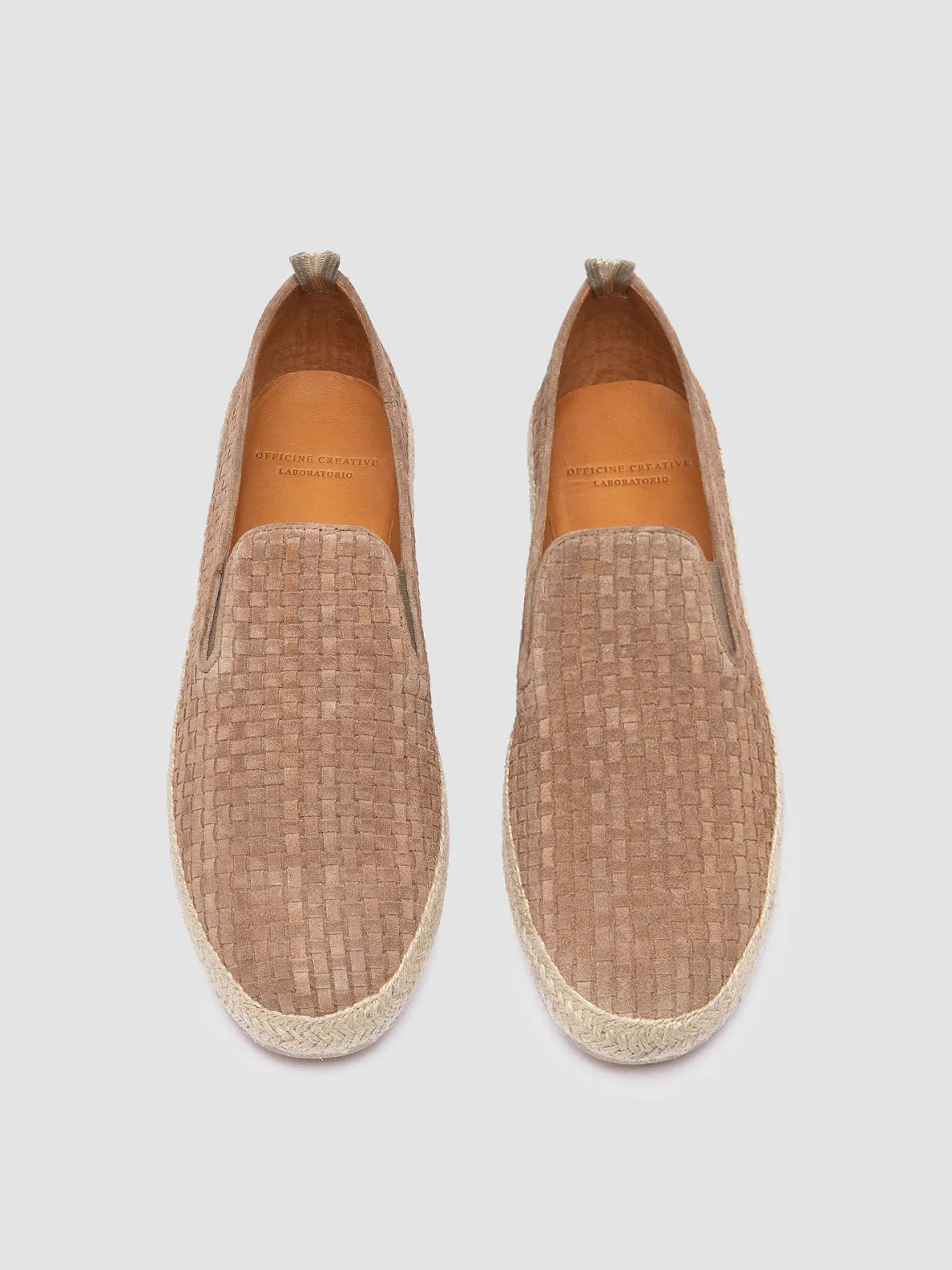 Timeless Appeal Subtle Wardrobe BOWLINE 001 - Beige Woven Espadrille Shoes