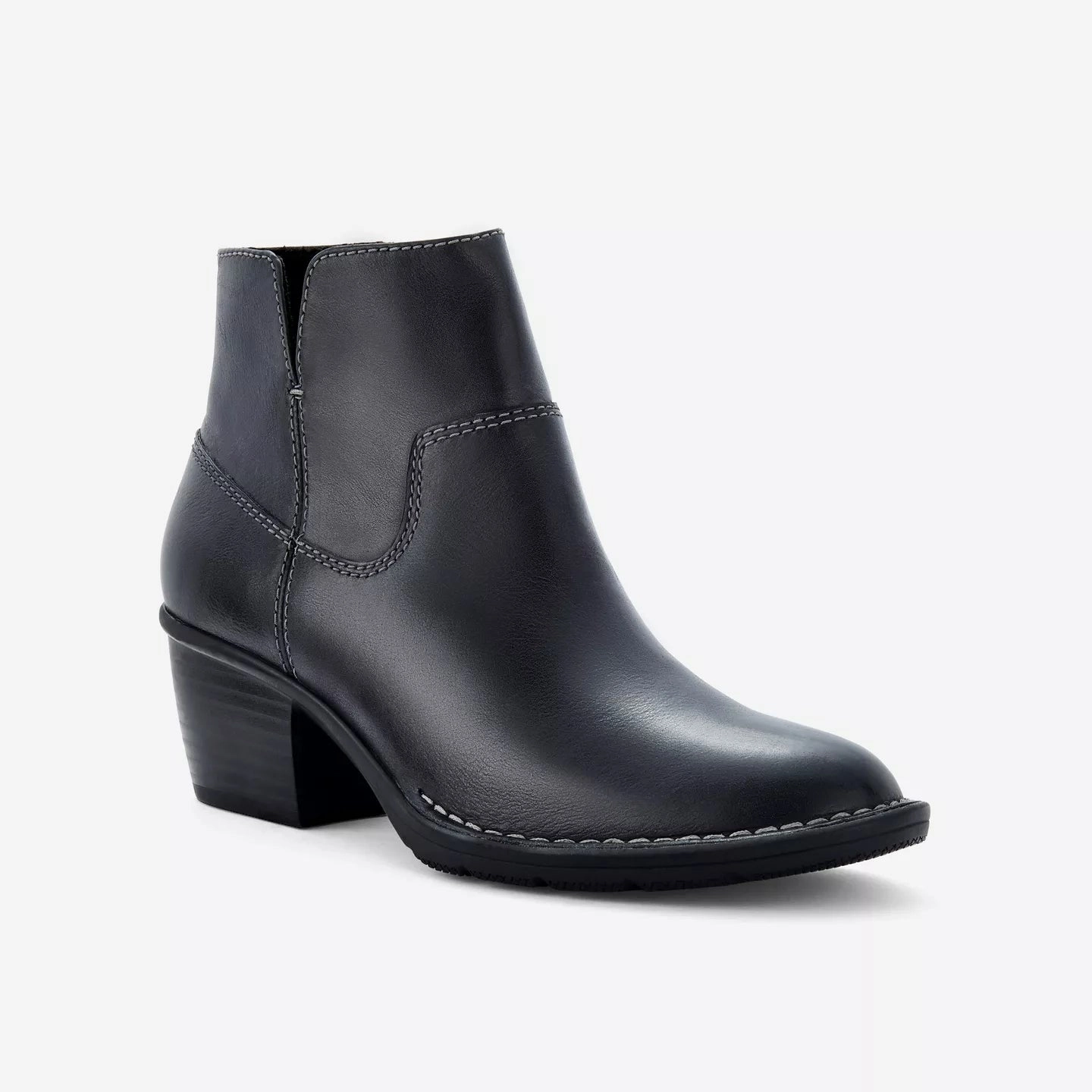 Reinforced Seams Clean Shape Clarks Women's Kastela Top Ankle Boots in Black