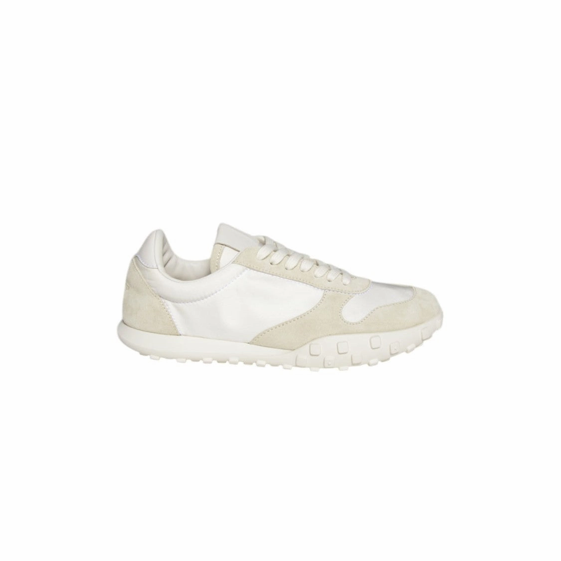 badminton shoes mid - range quality shoes Moon Sneakers In Nylon And Suede Cream