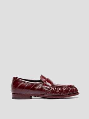 Look Shade SOLITUDE 107 - Burgundy Leather Penny Loafers