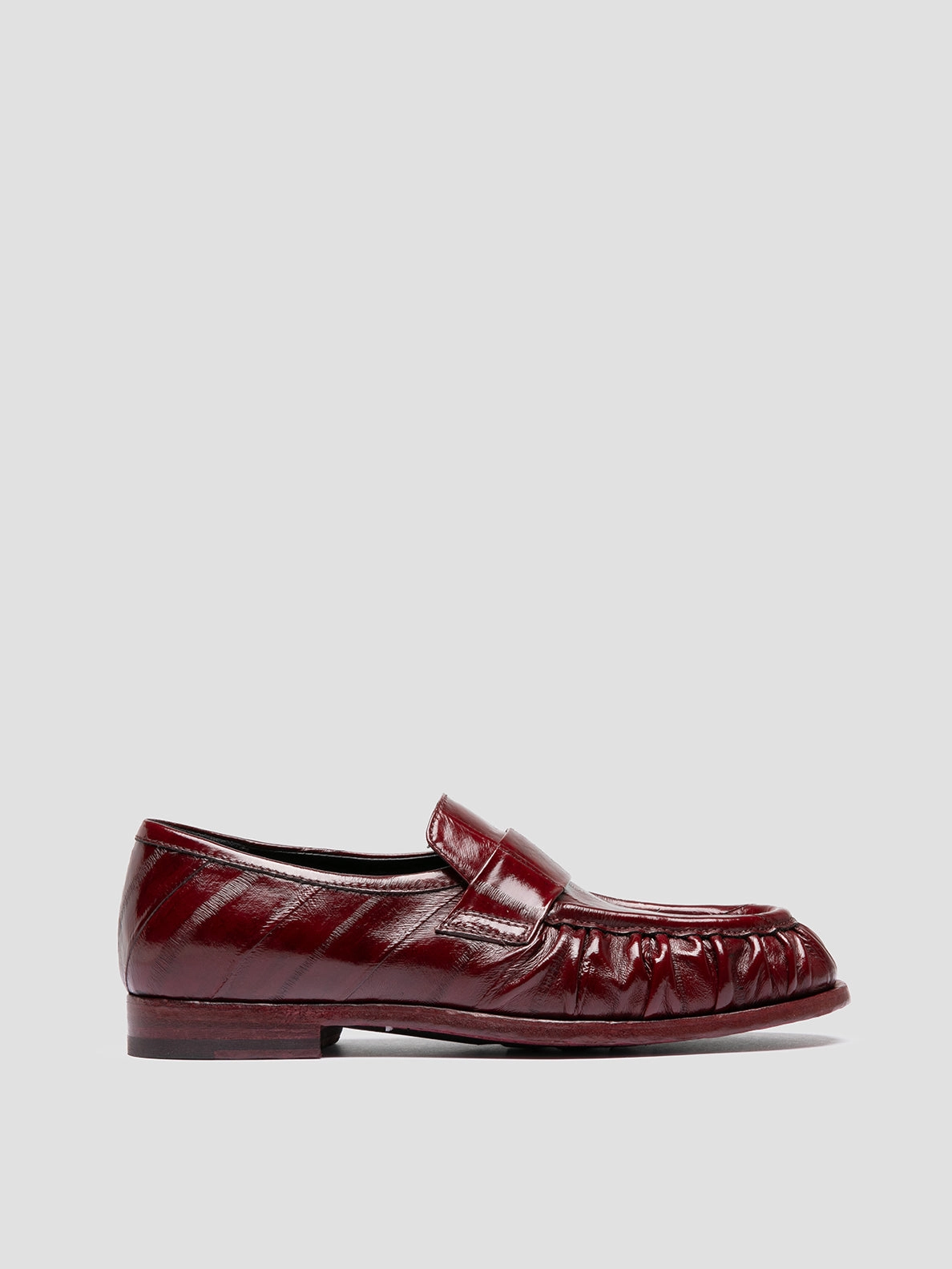 Look Shade SOLITUDE 107 - Burgundy Leather Penny Loafers