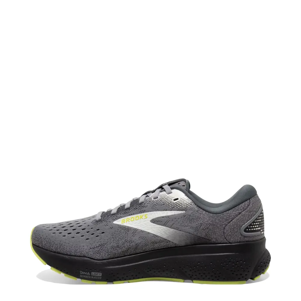 water - resistant shoes Brooks Men's Ghost 16 Sneaker in Primer/Grey/Lime