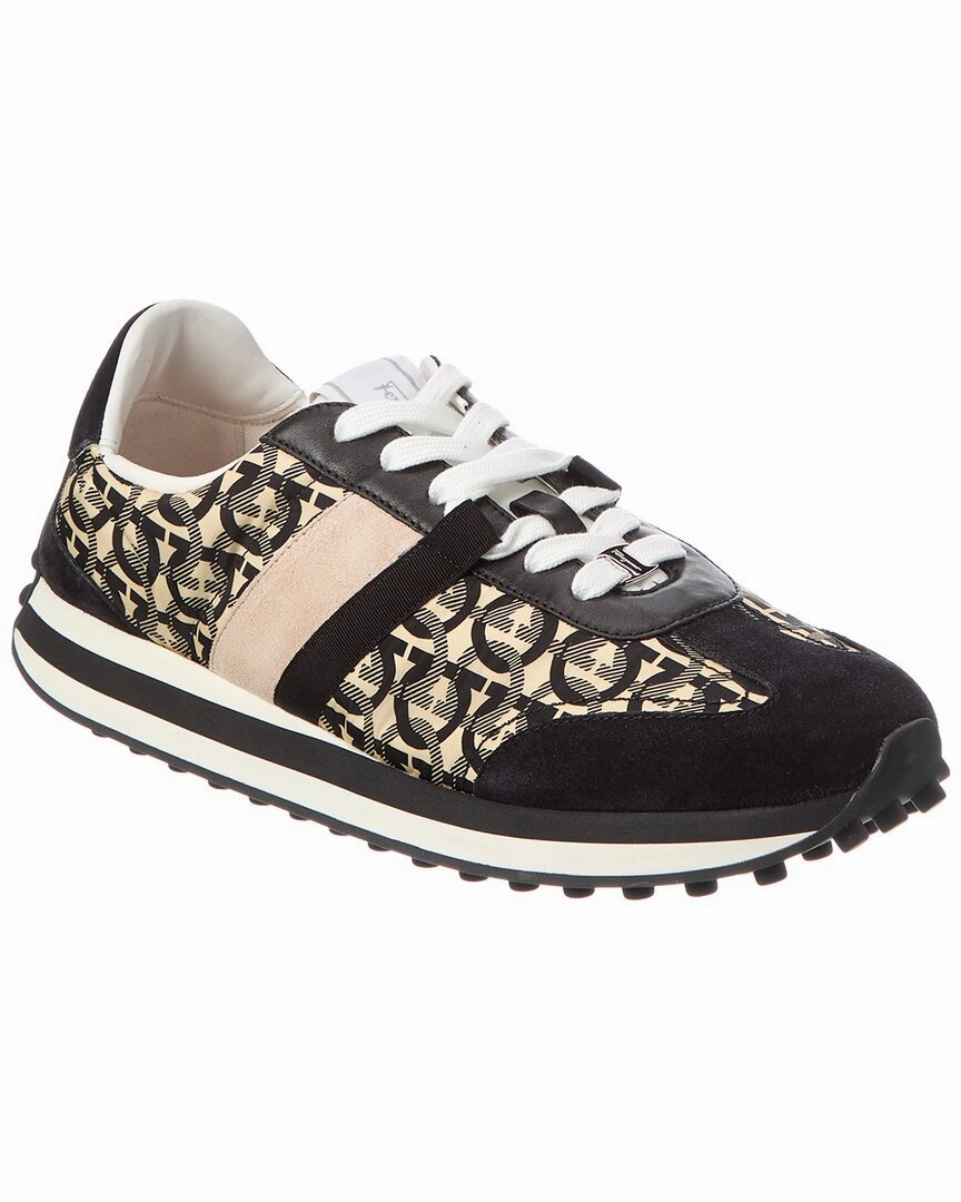 Ferragamo Gancini Canvas & Suede Sneaker gym - approved