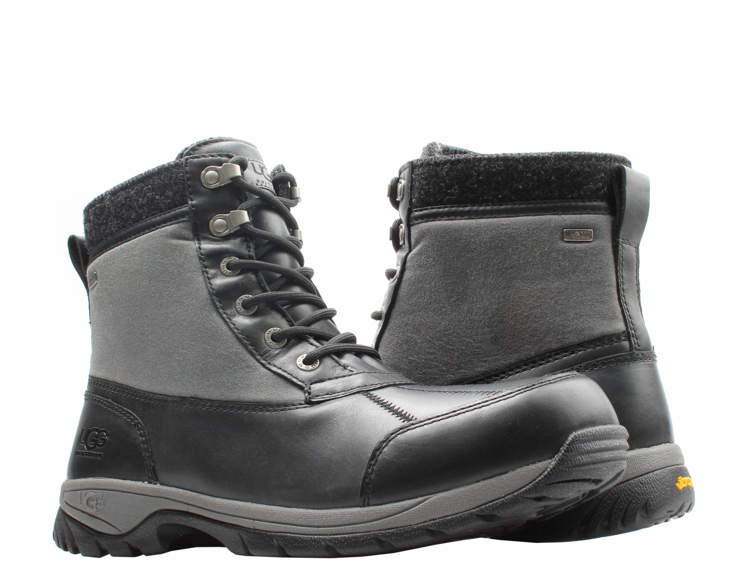 UGG Australia Eaglin Stout Men's Black Boots 1003350-BLK Impact Absorbing