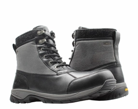 UGG Australia Eaglin Stout Men's Black Boots 1003350-BLK Impact Absorbing