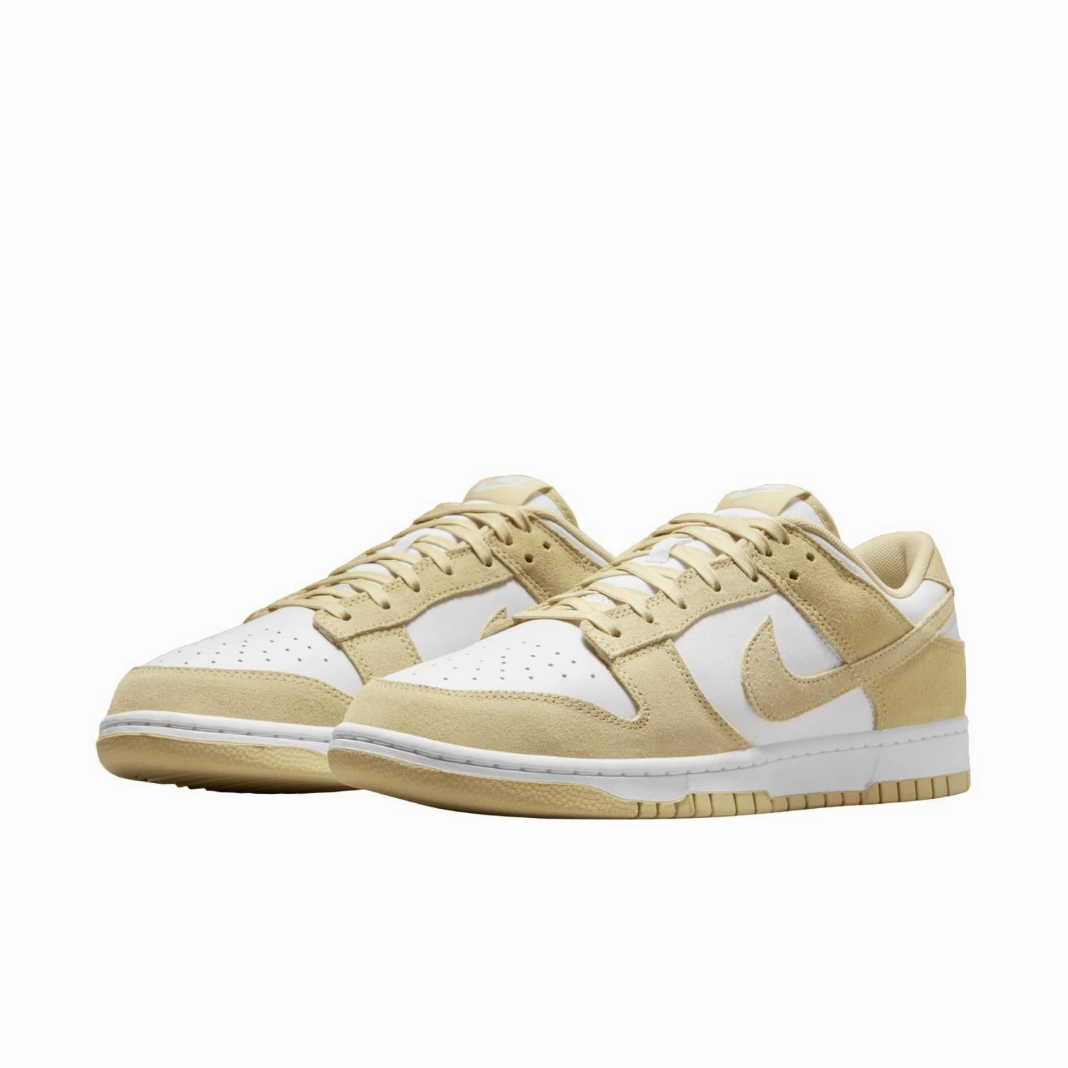 Men's Dunk Low Retro Sneaker In White/white/team Gold knee - high sock unstable - surface shoes