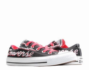 Reinforced Stitching Converse Chuck Taylor All Star Ox Branded Blk/Infrared Low Top Sneakers 142396C