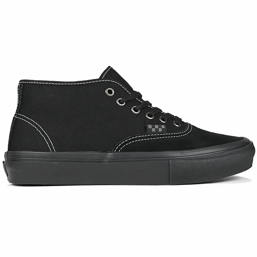 Lace System Vans Skate Authentic Mid Skateboarding Shoe