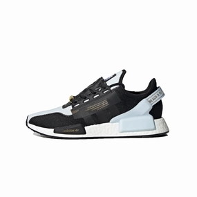 running in the cold shoes Adidas NMD R1_V2 Sky Tint/Core Black-Gold Metallic  FX9300 Men's