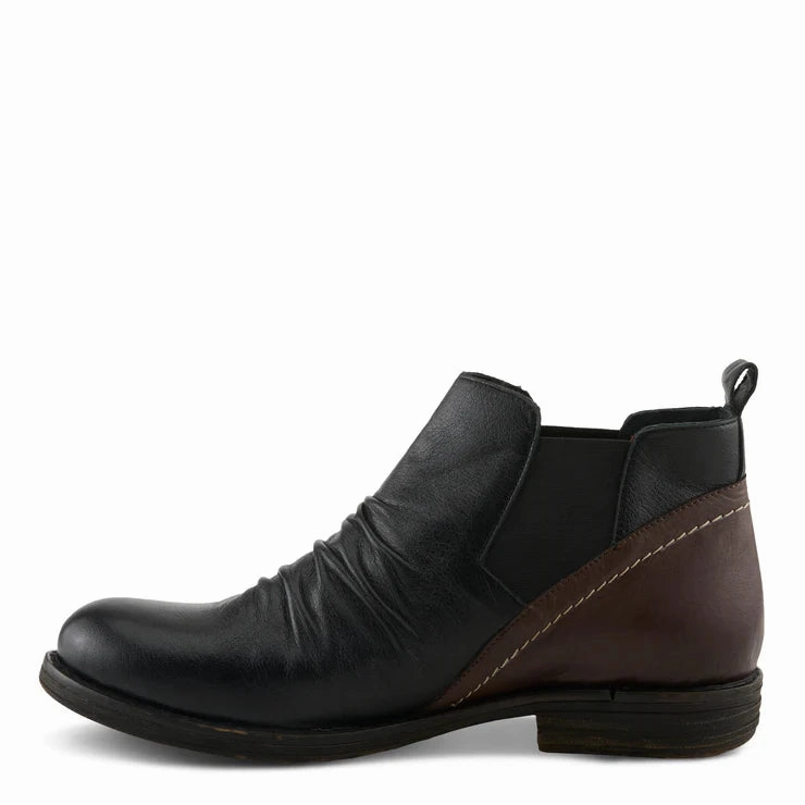 Spring Step Women's Montaro Low Chelsea Boot in Black Multi All Gender Fit