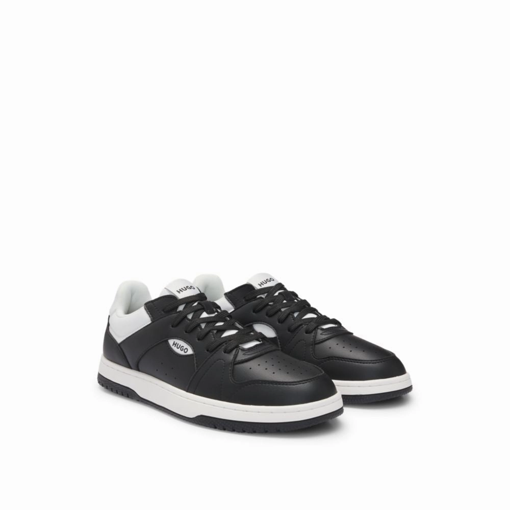 Satisfaction - guaranteed cushion - soft shoes Faux-leather lace-up trainers with logo details