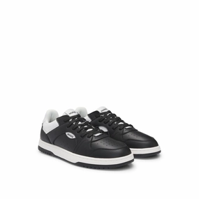 Satisfaction - guaranteed cushion - soft shoes Faux-leather lace-up trainers with logo details
