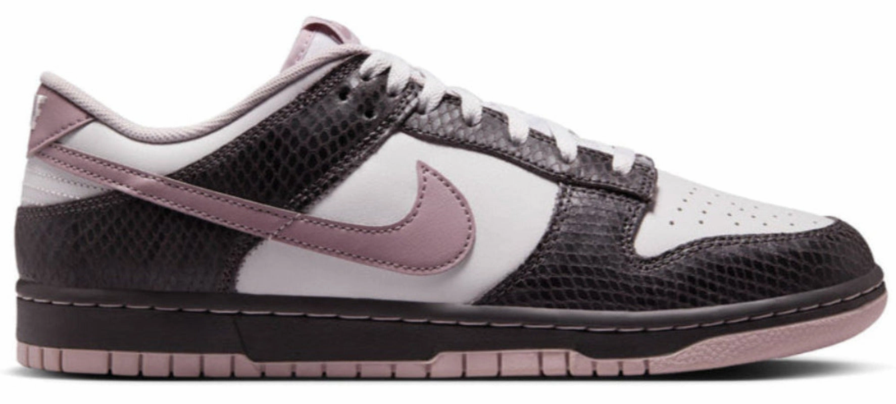 Nike Dunk Low SE Medium Ash Violet Snakeskin stretchable shoes removable insoles