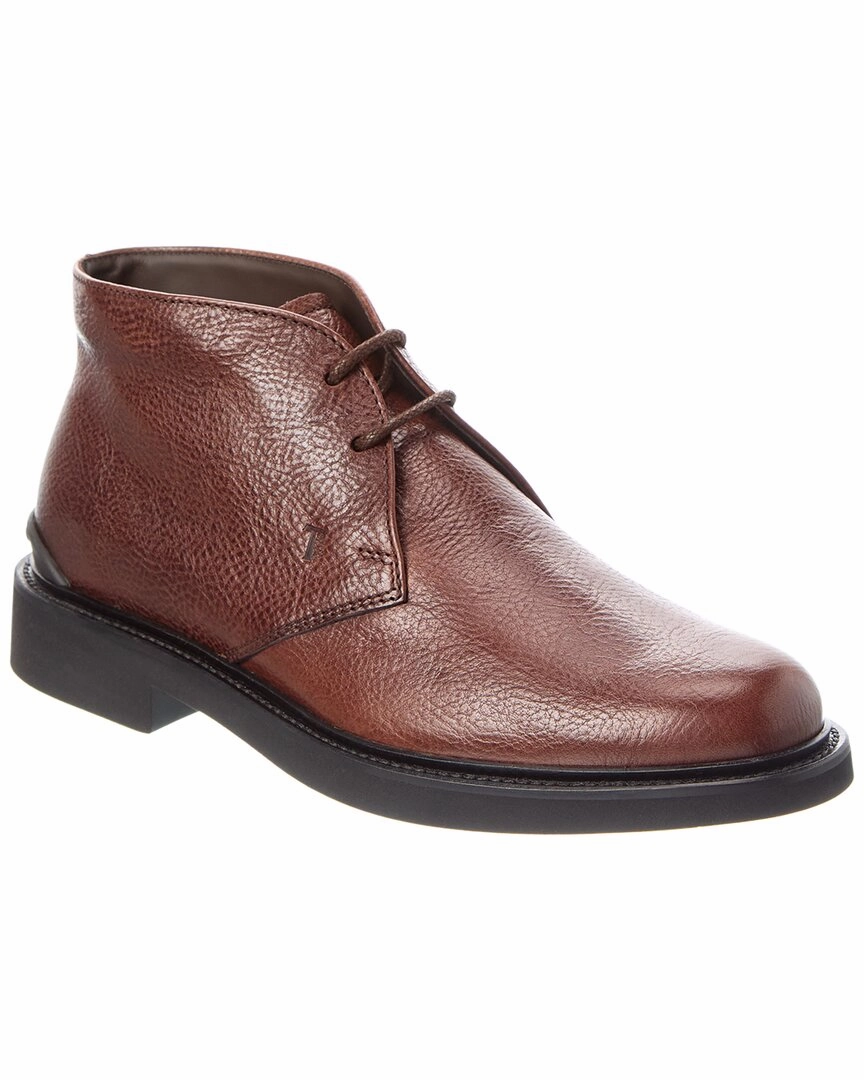 TOD??s Leather Sneaker complex design buckle - fastener running gear