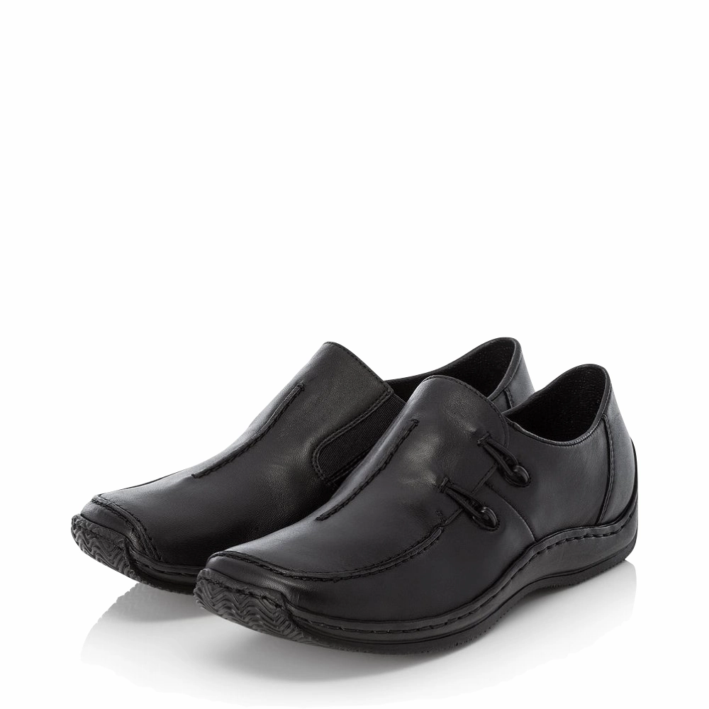 Rieker Women's Celia 51 Slip On in Black Four Season