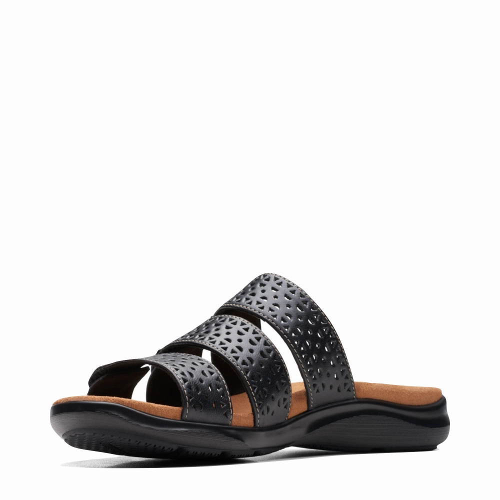 Cool Sandals Clarks Women's Kitly Walk Slide Sandal in Black
