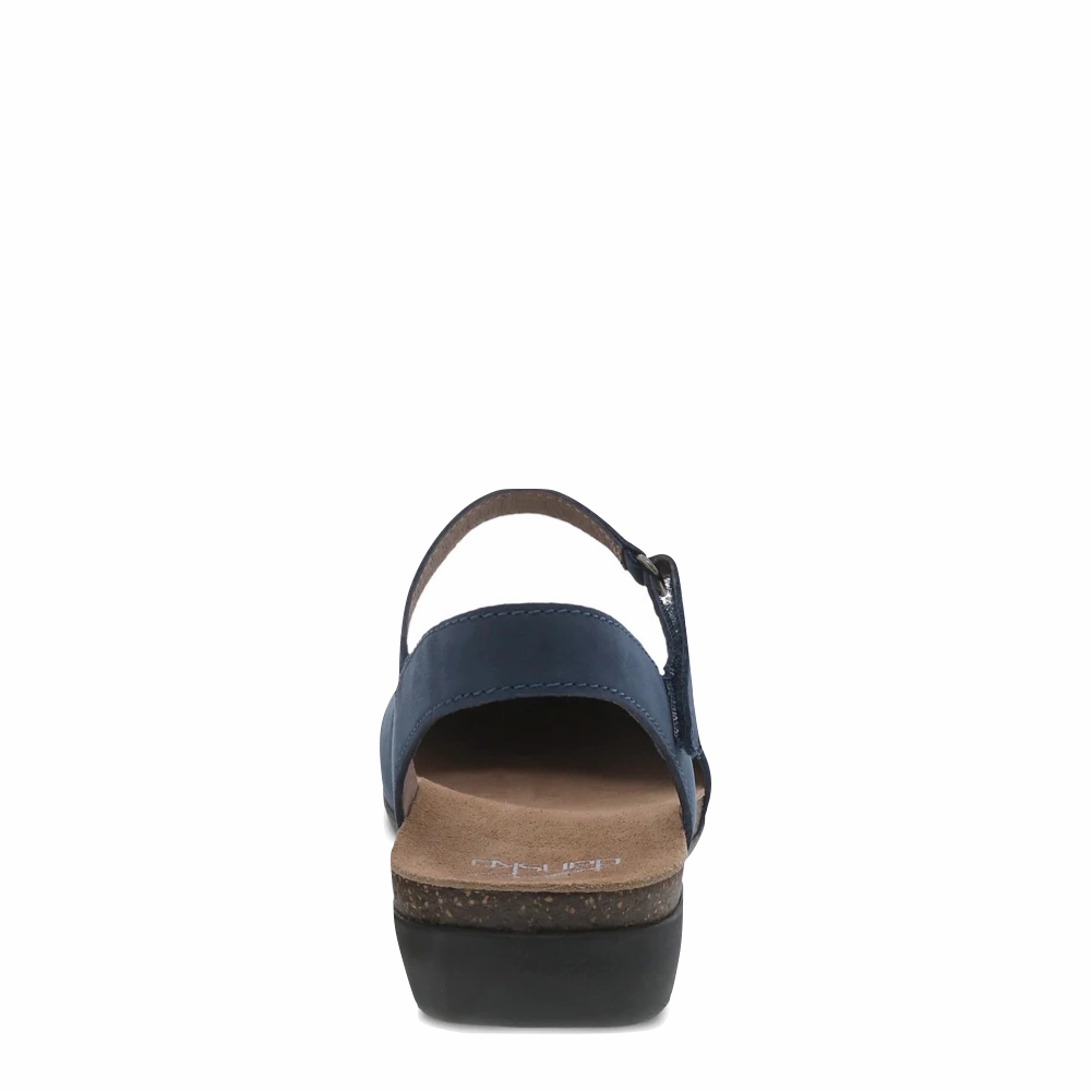 Refined Shape Dansko Women's Rowan Closed Toe Sandal in Navy