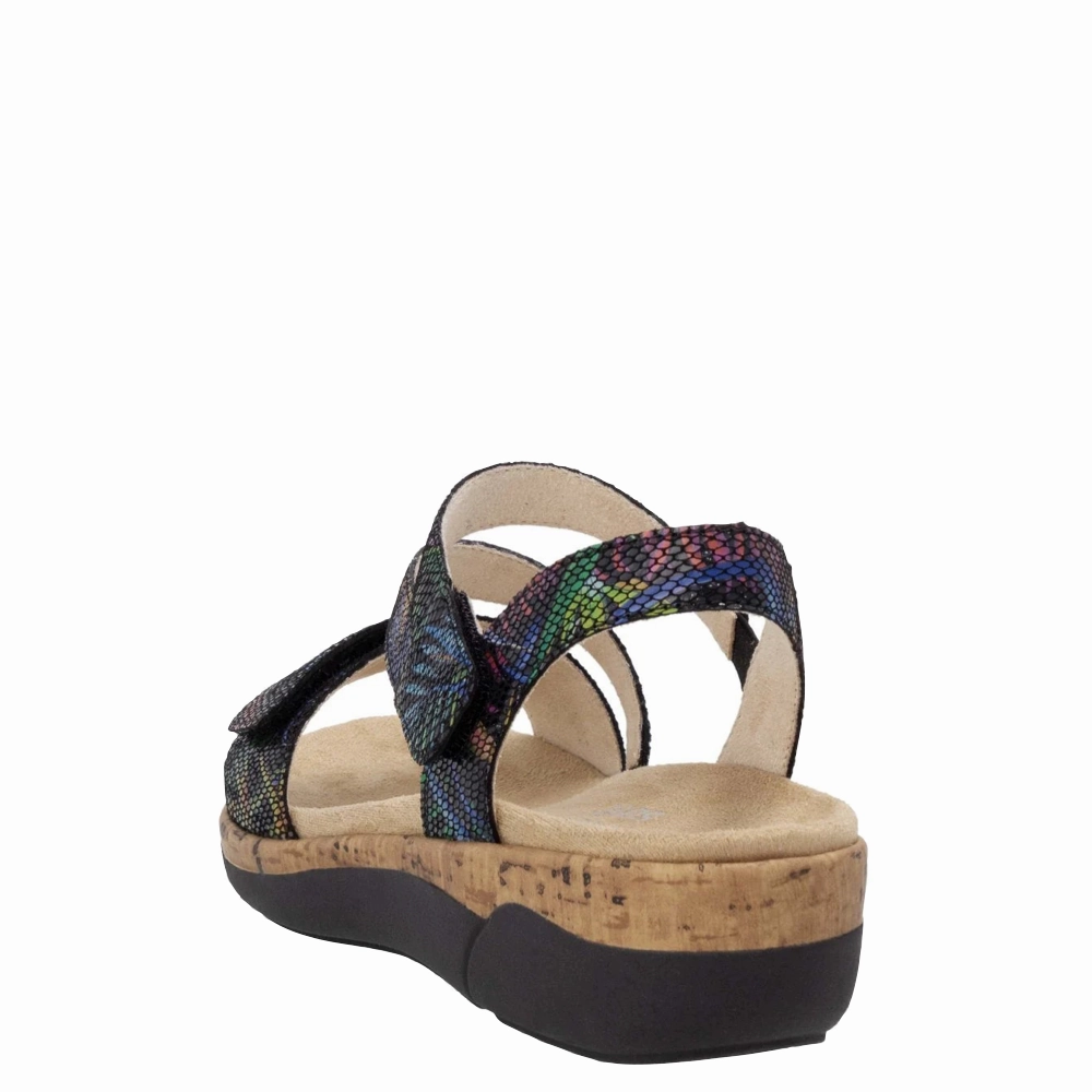 Chic Flip-flops for Men Remonte Women's Jocelyn 60 Sandal in Black Multi