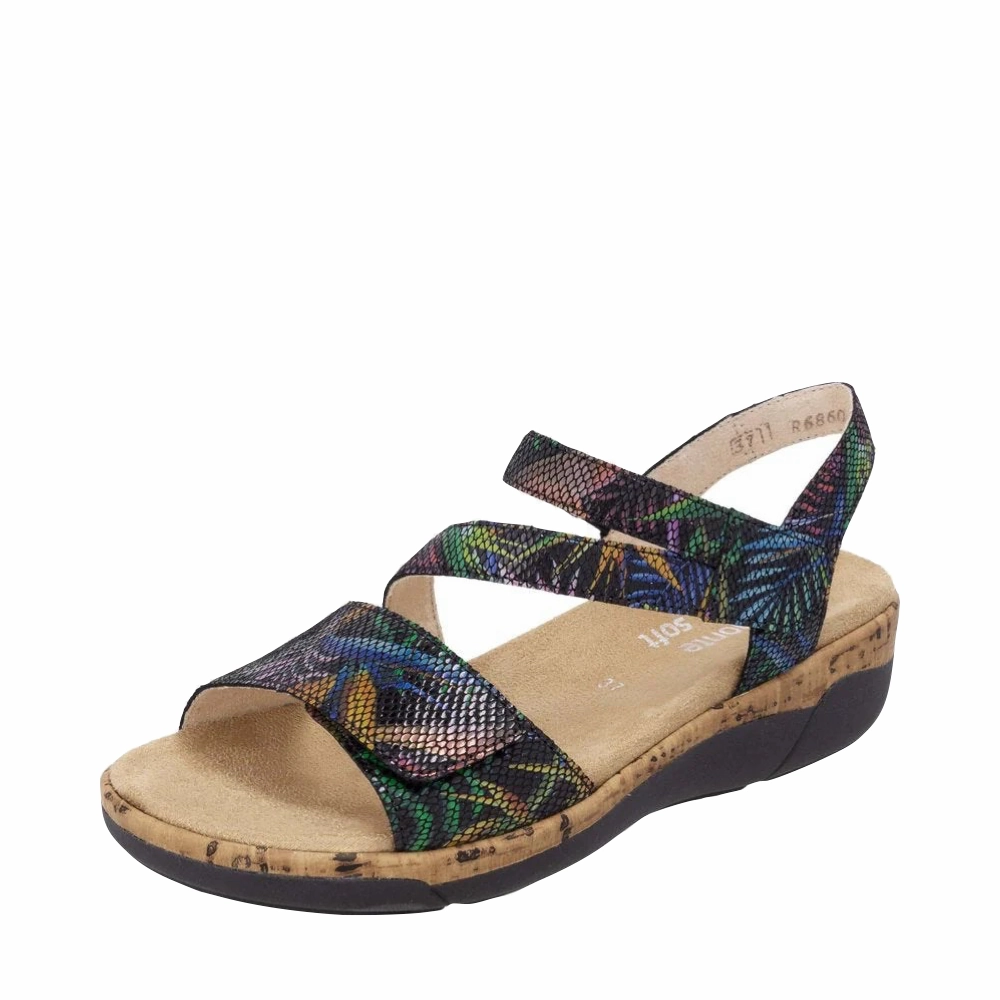 Casual Slip-ons Remonte Women's Jocelyn 60 Sandal in Black Multi