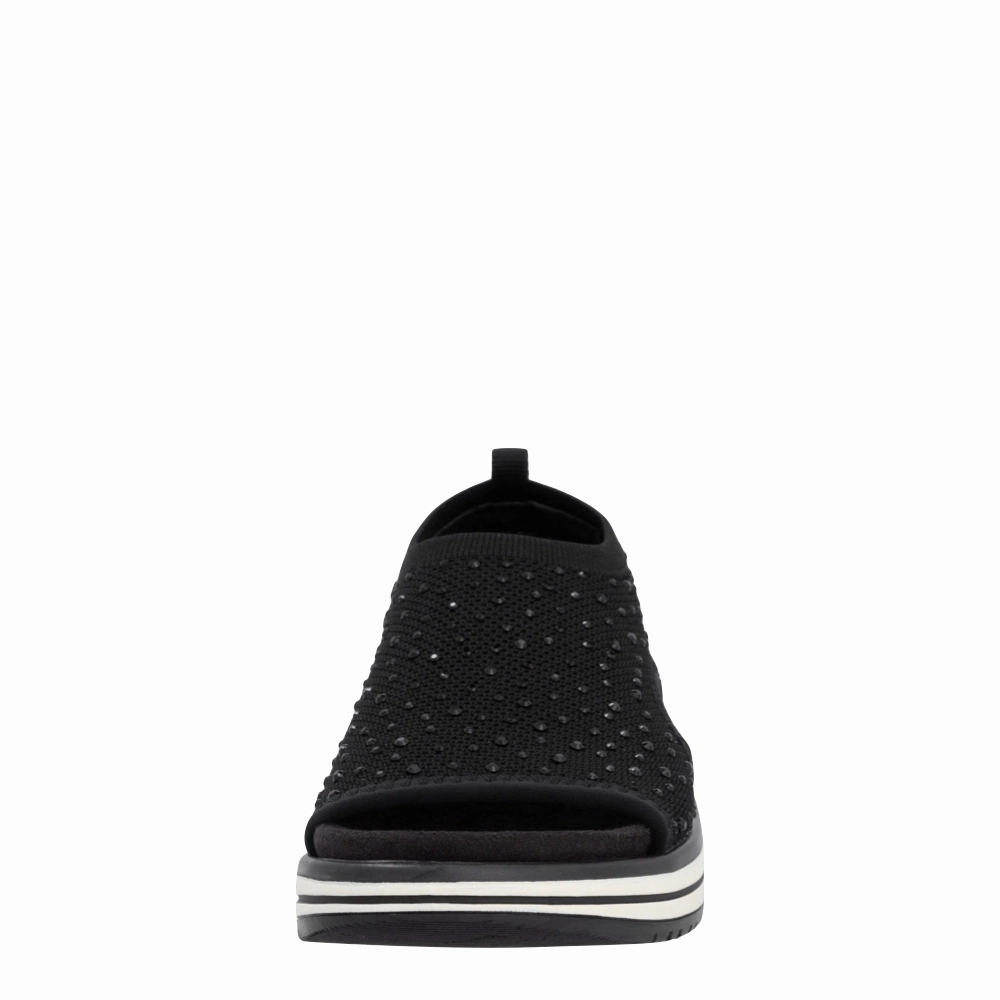 Outdoor Ready Shoes All-Day Sandals Remote Women's Jocelyn 55 Slip On Stretch Sandal in Black