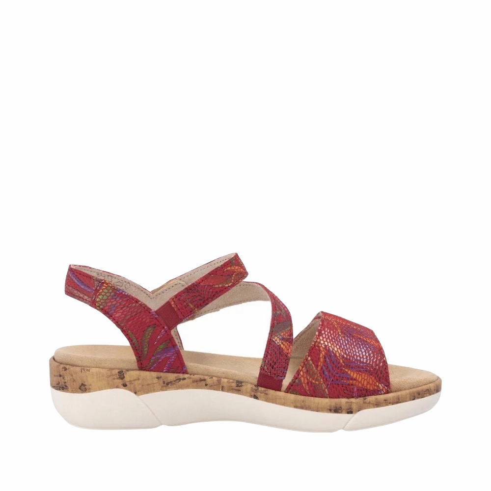 Animal Print Remote Women's Jocelyn 60 Sandal in Red Multi