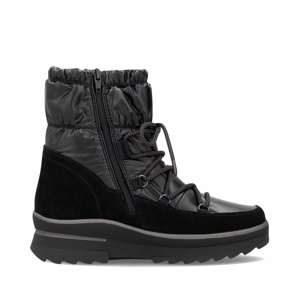 Remote Women's Lelisha 70 Puffer Waterproof Boot in Black Smart Trend Flexible Build