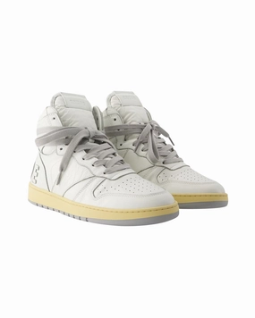 Rhecess Hi Sneakers - Rhude - Lea- Blanc Cushion Comfort running in a boardwalk area shoes