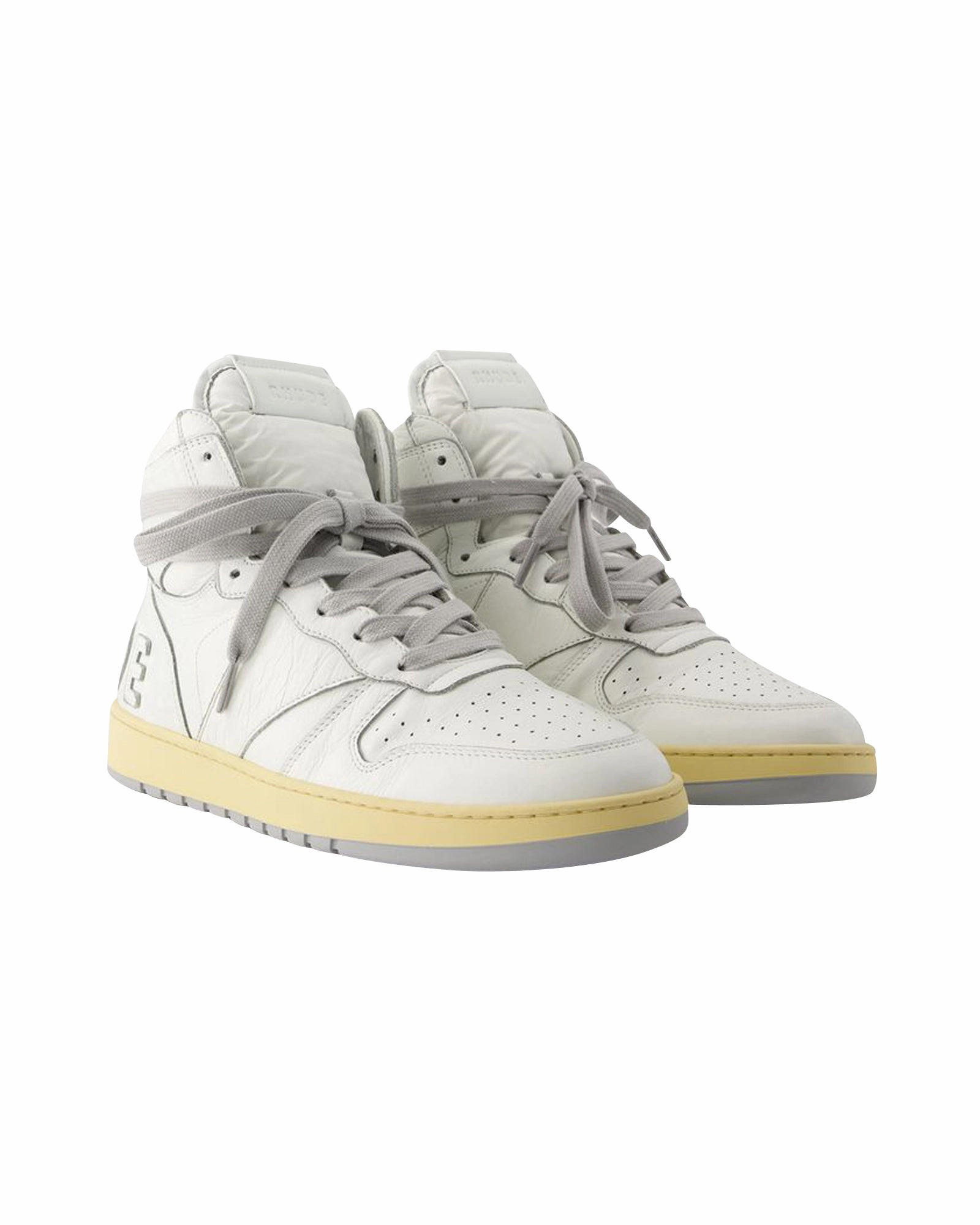 Rhecess Hi Sneakers - Rhude - Lea- Blanc Foot alignment running on mud shoes