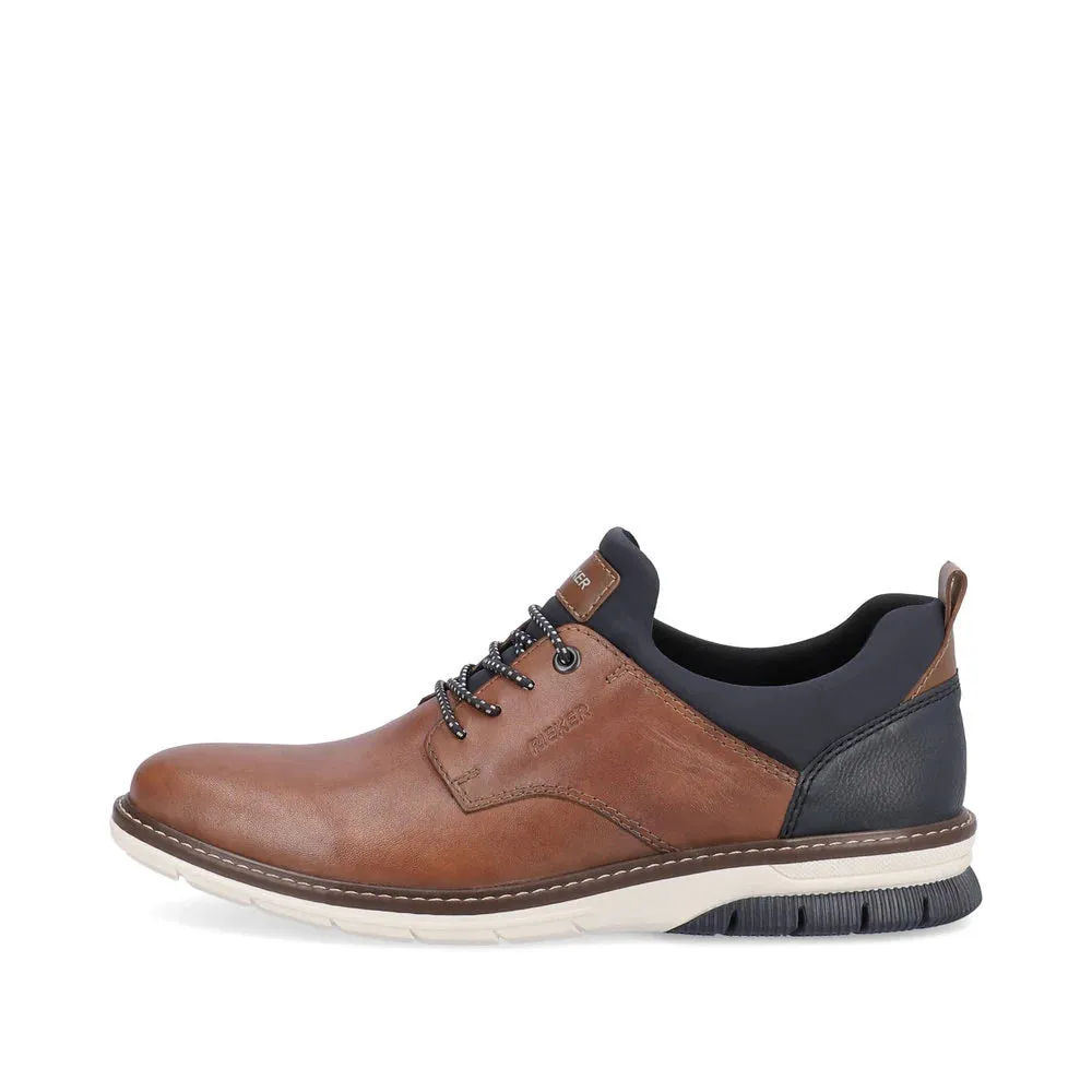 Rieker Men's Dustin 54 Shoe in Brown Narrow Shape Team Project