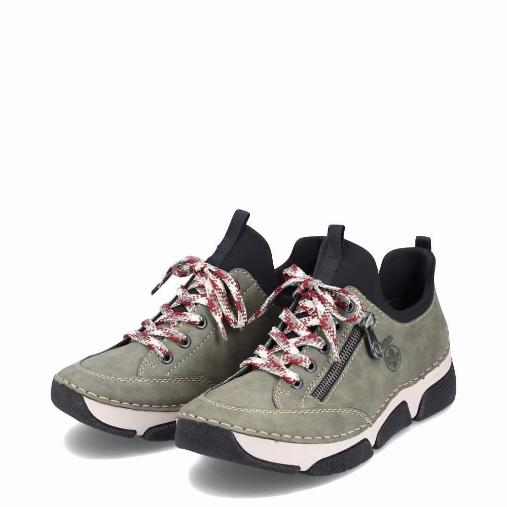 Stay Chill Rieker Women's Angela 73 Lace Slip On in Olive