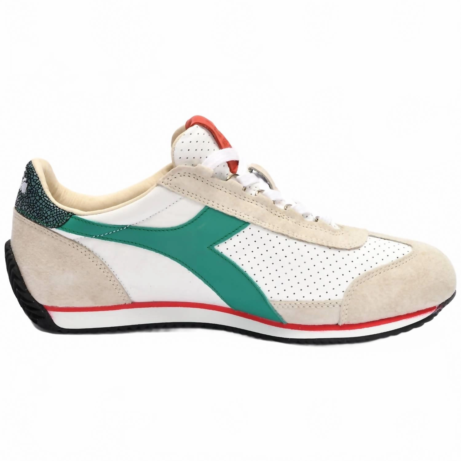 Men's Equipe Italia Sneakers In White/greenlake odor - control lining shoes