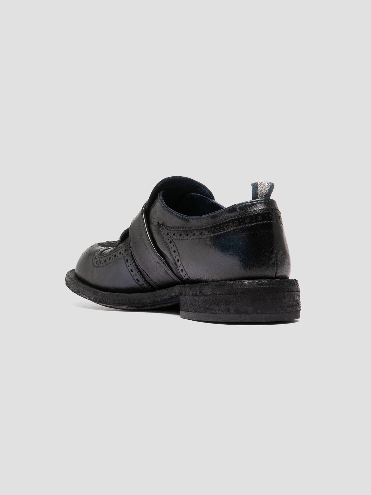 Charity Ball RUGGED 111 - Dark Navy Leather Monk Shoes