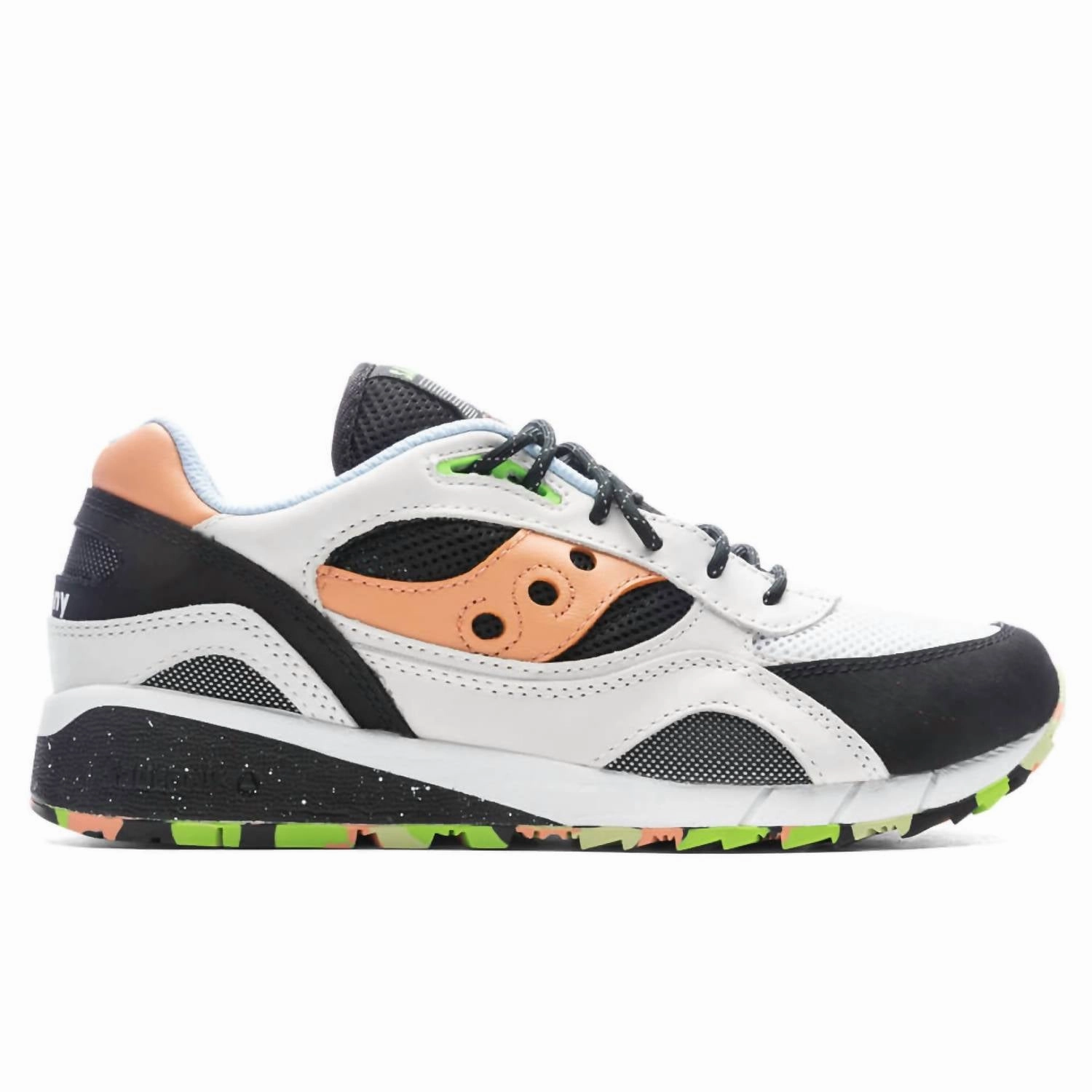 Men's Shadow 6000 Other World Low Top Sneakers In White/blush running with a backpack running shoes with padded tongues