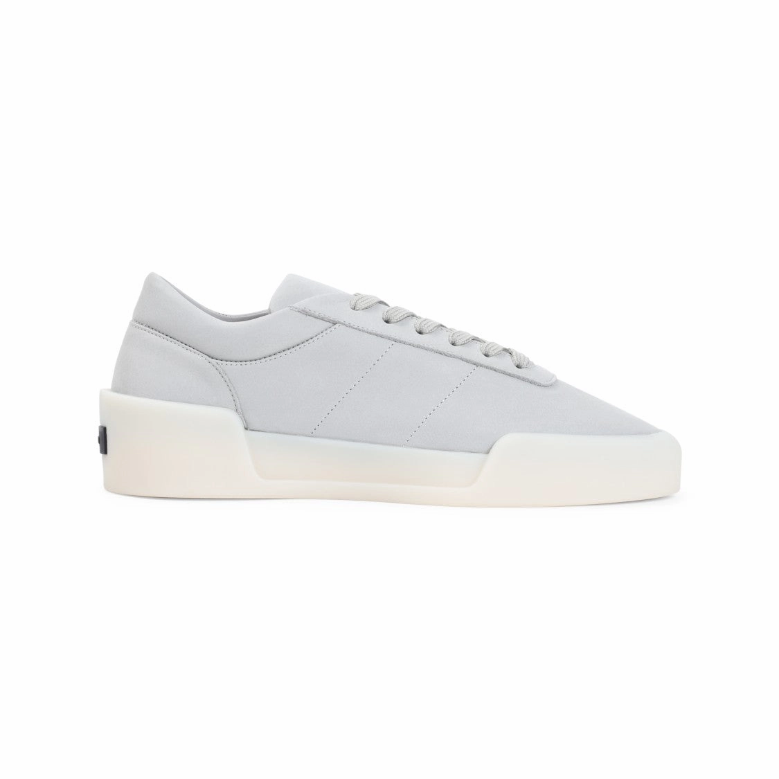 Aerobic Low Light Grey Calf Leather Sneakers High Energy Return raised - heel shoes