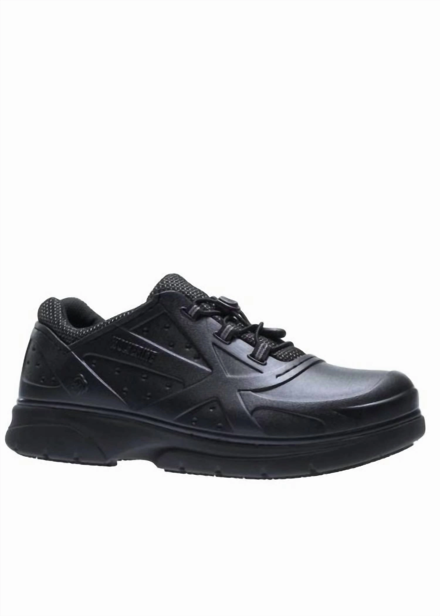 Men's Serve Sr Shoes - Medium Width In Black Abrasion resistant