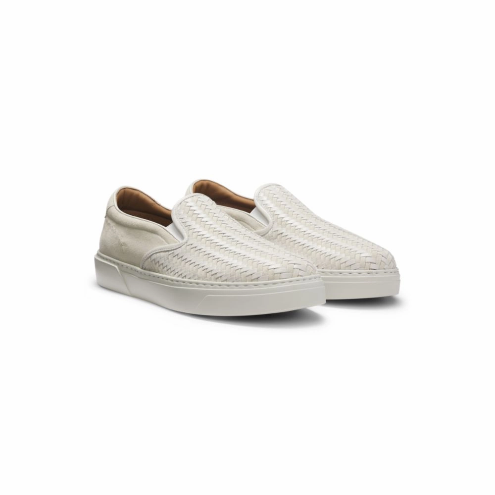 Performance Stability Gary slip-on trainers with woven and plain suede