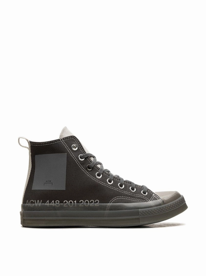 High-Top Sneakers With Rubber And Textile MoistureWicking student