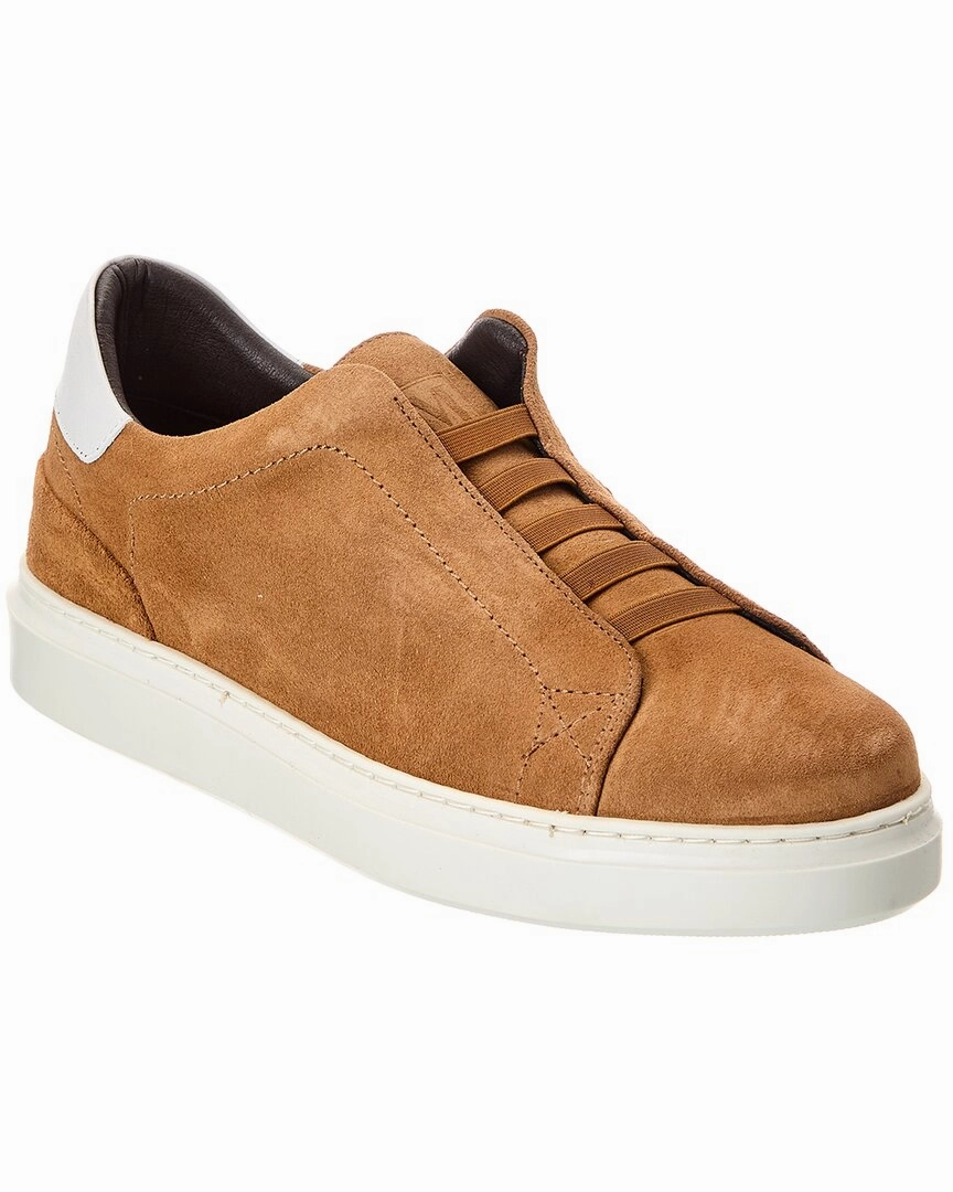 M by Bruno Magli Salvador Suede Slip-On Sneaker Quick   Dry Mesh